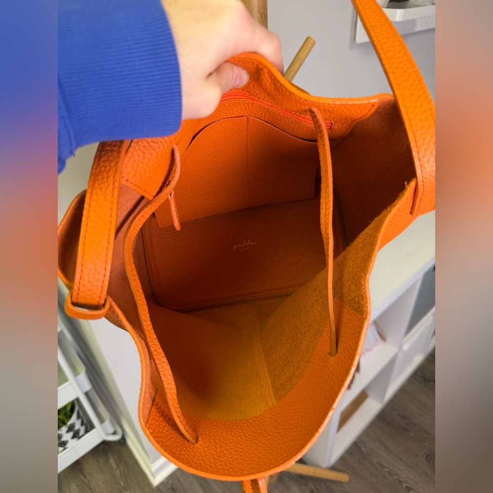 Like New Orange Leather Palla Dalla Bucket Bag - Picture 8 of 10